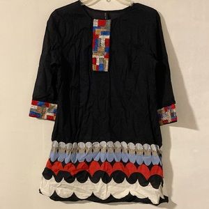 Kas Designs tunic dress size M